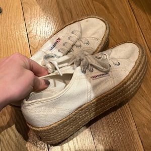 superga raffia sneakers